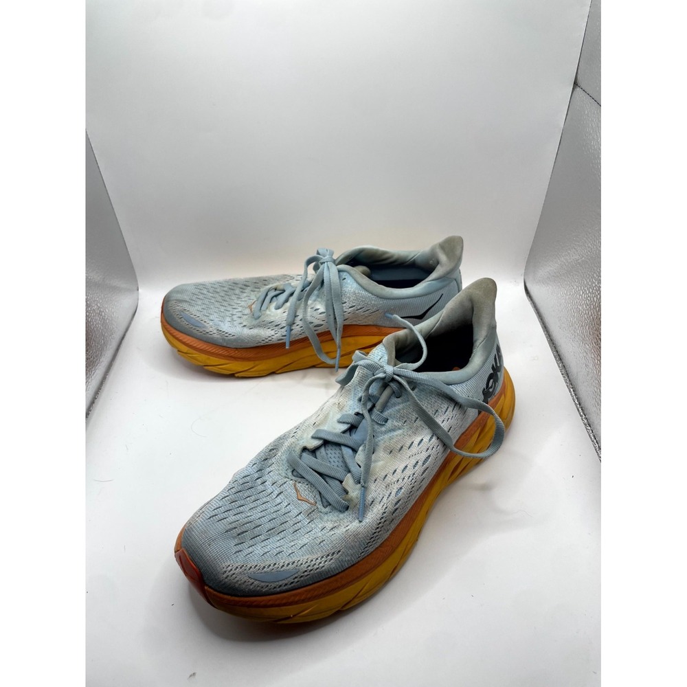 Hoka One One Clifton 8 1119394 SSIE Womens 8 B Sneakers Ice Blue Running Shoes
